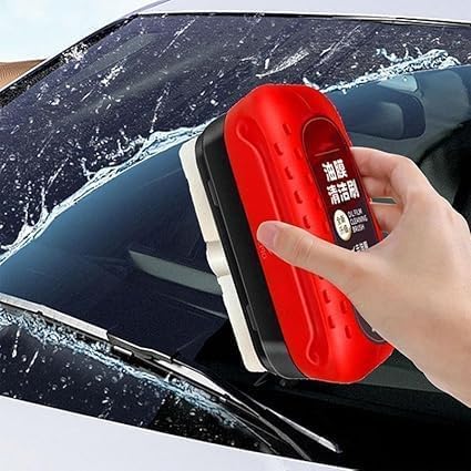 Multi-Use Car Windshield & Glass Cleaner | Oil Film Remover, Anti-Fog Spray & Cleaning Brush Combo (Pack of 2)