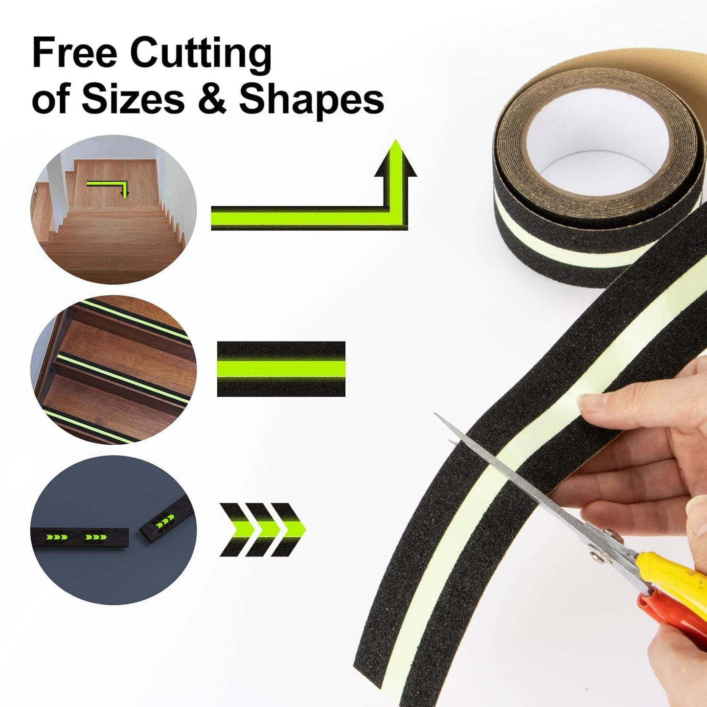 BUY 1 GET 1 FREE | Anti Slip Tape – Stop Slips Anywhere Stairs | Bathroom | Kitchen | Wet Surfaces